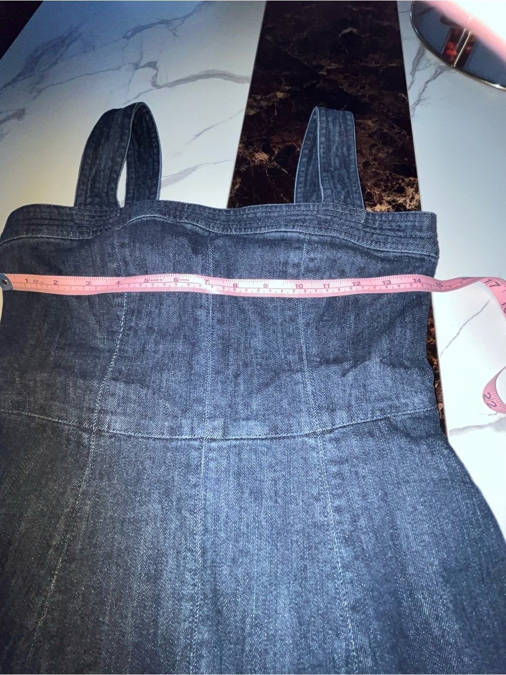 Steve Madden Dark Blue Denim Maxi Dress - Picture 8 of 11
